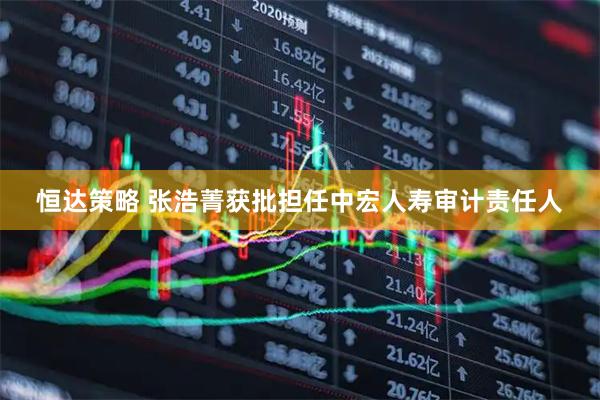 恒达策略 张浩菁获批担任中宏人寿审计责任人