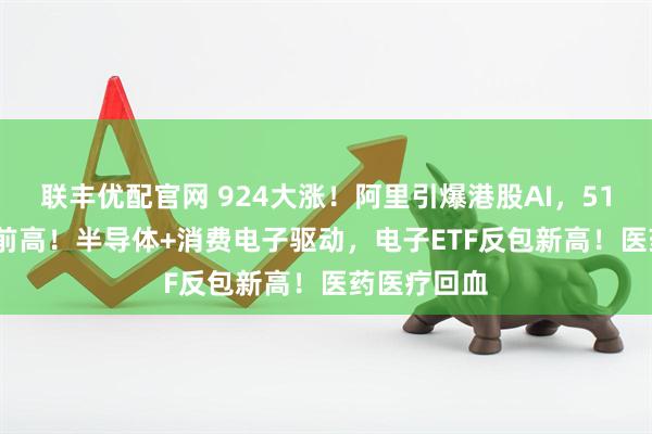 联丰优配官网 924大涨！阿里引爆港股AI，513770直逼前高！半导体+消费电子驱动，电子ETF反包新高！医药医疗回血